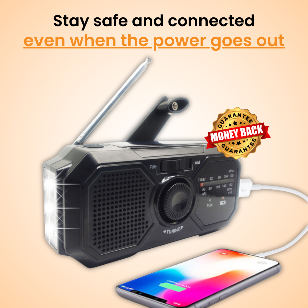 Solar Hand Crank Emergency Radio